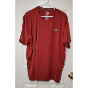 The North Face Men’s Short Sleeve Performance T-Shirt XXL Red Heather Quick-Dry
